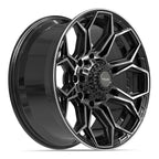 4PLAY 4P83 20x9 8x170 0et Gloss Black Brushed with Tinted Clear Wheel - View 3
