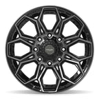 4PLAY 4P83 20x10 8x170 -18et Gloss Black Brushed with Tinted Clear Wheel - View 2
