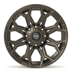 4PLAY 4P83 20x10 8x180 -18et Satin Bronze Wheel - View 2