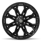 4PLAY 4P83 22x12 6x135 + 6x139.7 -44et Gloss Black Wheel - View 2