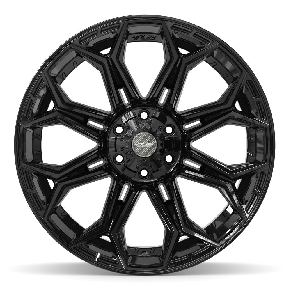 4PLAY 4P83 22x12 6x135 + 6x139.7 -44et Gloss Black Wheel - View 2