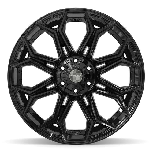 4PLAY 4P83 22x12 6x135 + 6x139.7 -44et Gloss Black Wheel - View 2