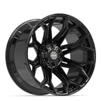 4PLAY 4P83 22x12 6x135 + 6x139.7 -44et Gloss Black Wheel