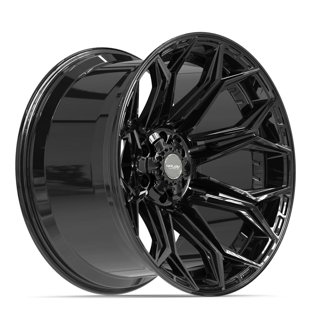 4PLAY 4P83 22x12 6x135 + 6x139.7 -44et Gloss Black Wheel - View 3