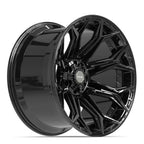4PLAY 4P83 22x12 6x135 + 6x139.7 -44et Gloss Black Wheel - View 3
