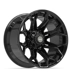 4PLAY 4P83 22x12 8x180 -44et Gloss Black Wheel