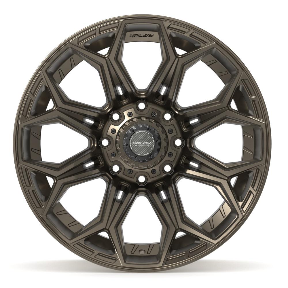 4PLAY 4P83 22x12 8x180 -44et Satin Bronze Wheel - View 2