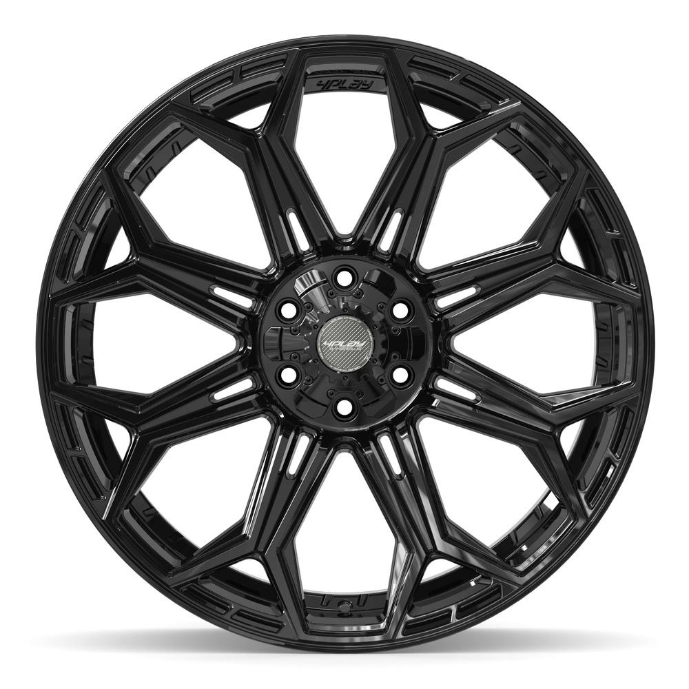 4PLAY 4P83 24x10 6x135 + 6x139.7 18et Gloss Black Wheel - View 2