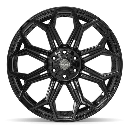 4PLAY 4P83 24x10 6x135 + 6x139.7 18et Gloss Black Wheel - View 2