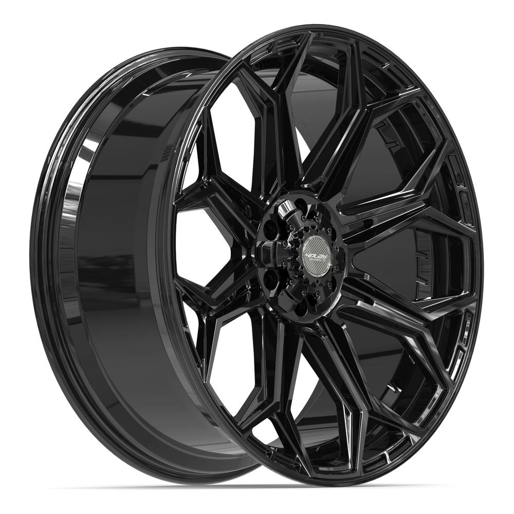 4PLAY 4P83 24x10 6x135 + 6x139.7 18et Gloss Black Wheel - View 3