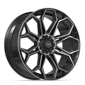 4PLAY 4P83 24x10 6x135 + 6x139.7 18et Gloss Black Brushed with Tinted Clear Wheel