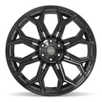 4PLAY 4P83 24x12 6x135 + 6x139.7 -44et Gloss Black Wheel - View 2
