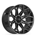 4PLAY 4P83 24x12 6x135 + 6x139.7 -44et Gloss Black Brushed with Tinted Clear Wheel