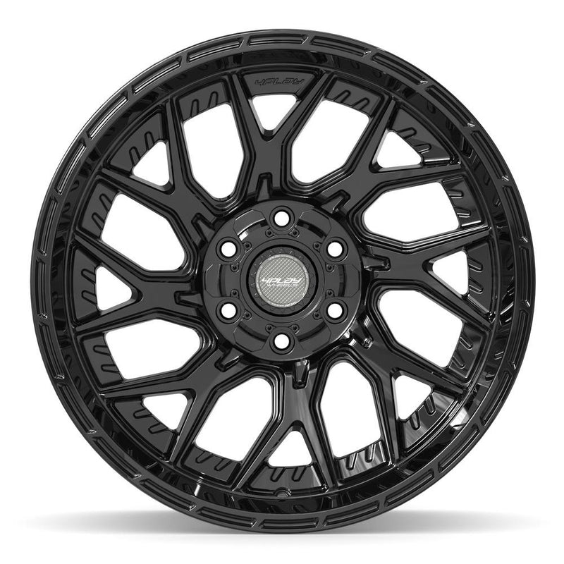4PLAY 4PL28 20x10 6x135 + 6x139.7 -18et Gloss Black Wheel - View 2