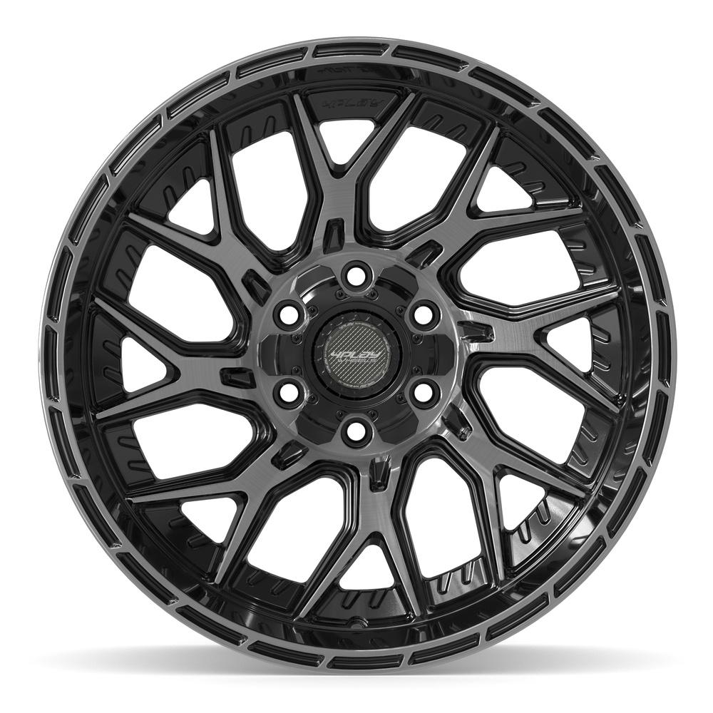 4PLAY 4PL28 20x10 6x135 + 6x139.7 -18et Gloss Black Brushed with Tinted Clear Wheel - View 2