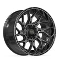 4PLAY 4PL28 20x10 6x135 + 6x139.7 -18et Gloss Black Brushed with Tinted Clear Wheel