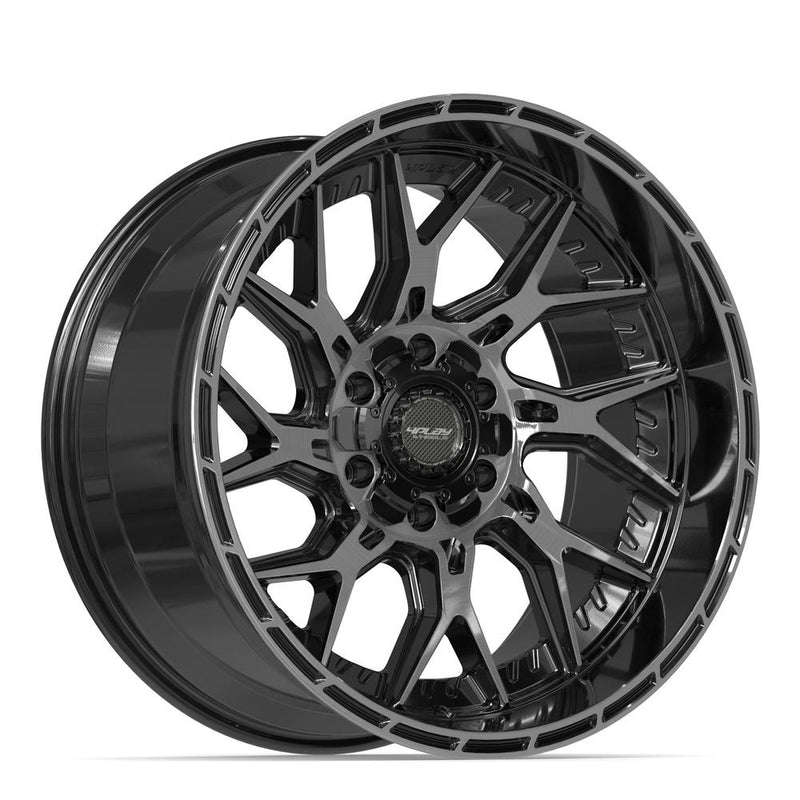 4PLAY 4PL28 20x10 6x135 + 6x139.7 -18et Gloss Black Brushed with Tinted Clear Wheel