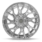 4PLAY 4PL28 20x10 6x135 + 6x139.7 -18et Chrome Wheel - View 2