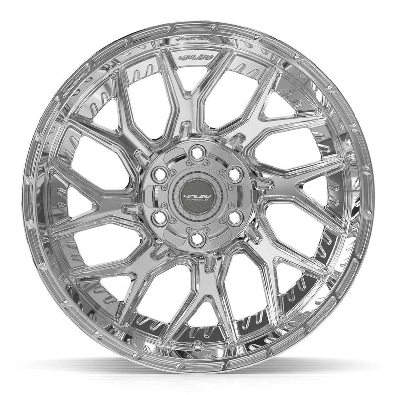 4PLAY 4PL28 20x10 6x135 + 6x139.7 -18et Chrome Wheel - View 2