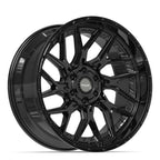 4PLAY 4PL28 22x10 6x135 + 6x139.7 -18et Gloss Black Wheel
