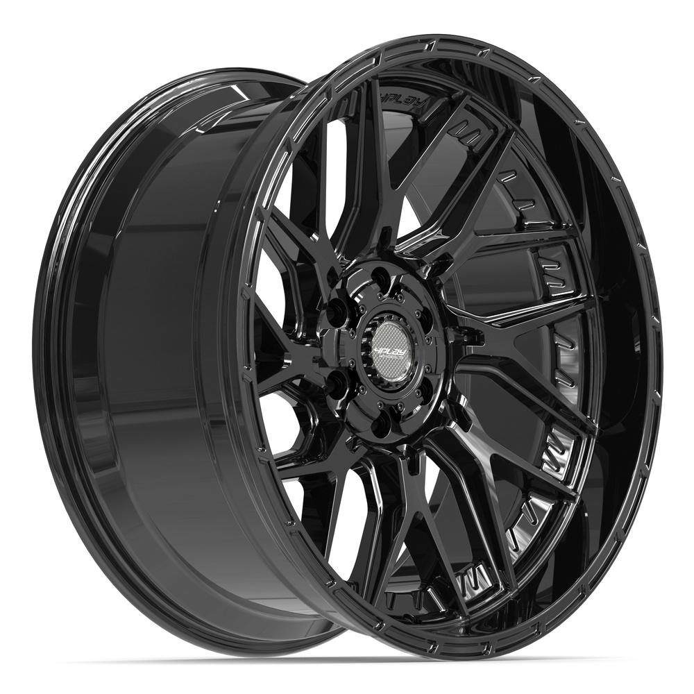 4PLAY 4PL28 22x10 6x135 + 6x139.7 -18et Gloss Black Wheel - View 3