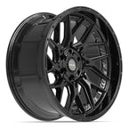 4PLAY 4PL28 22x10 6x135 + 6x139.7 -18et Gloss Black Wheel - View 3
