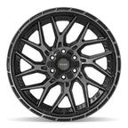 4PLAY 4PL28 22x10 6x135 + 6x139.7 -18et Gloss Black Brushed with Tinted Clear Wheel - View 2