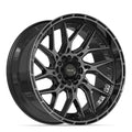 4PLAY 4PL28 22x10 6x135 + 6x139.7 -18et Gloss Black Brushed with Tinted Clear Wheel