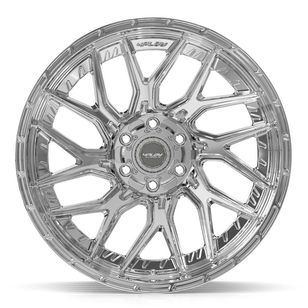 4PLAY 4PL28 22x10 6x135 + 6x139.7 -18et Chrome Wheel - View 2