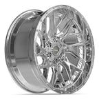 4PLAY 4PL28 22x10 6x135 + 6x139.7 -18et Chrome Wheel - View 3