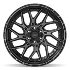 4PLAY 4PL28 22x12 6x135 + 6x139.7 -44et Gloss Black Brushed with Tinted Clear Wheel - View 2