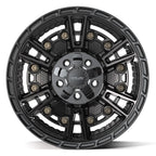 4PLAY 4PS01 17x9 5x127 + 5x139.7 -6et Satin Black Wheel - View 2