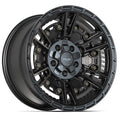 4PLAY 4PS01 17x9 5x127 + 5x139.7 -6et Satin Black Wheel