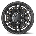 4PLAY 4PS01 17x9 6x135 + 6x139.7 -6et Satin Black Wheel - View 2
