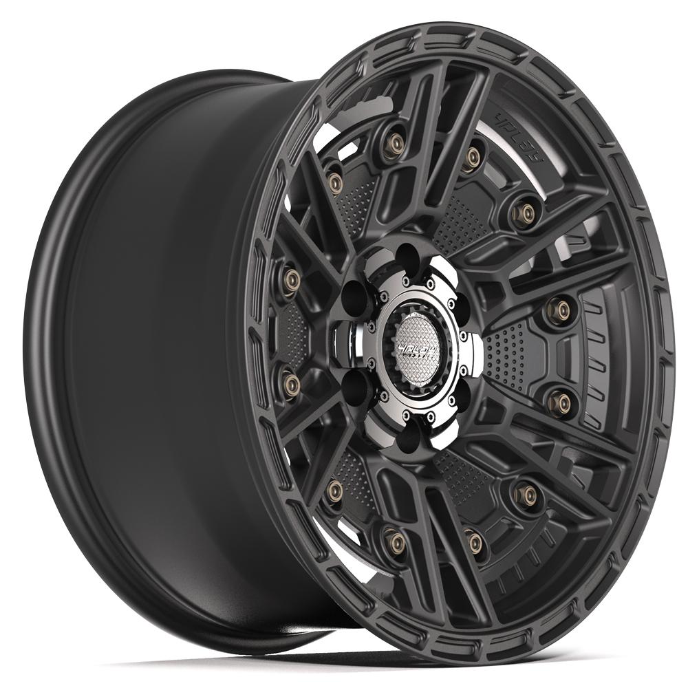 4PLAY 4PS01 18x9 6x135 + 6x139.7 -6et Satin Black Wheel - View 3