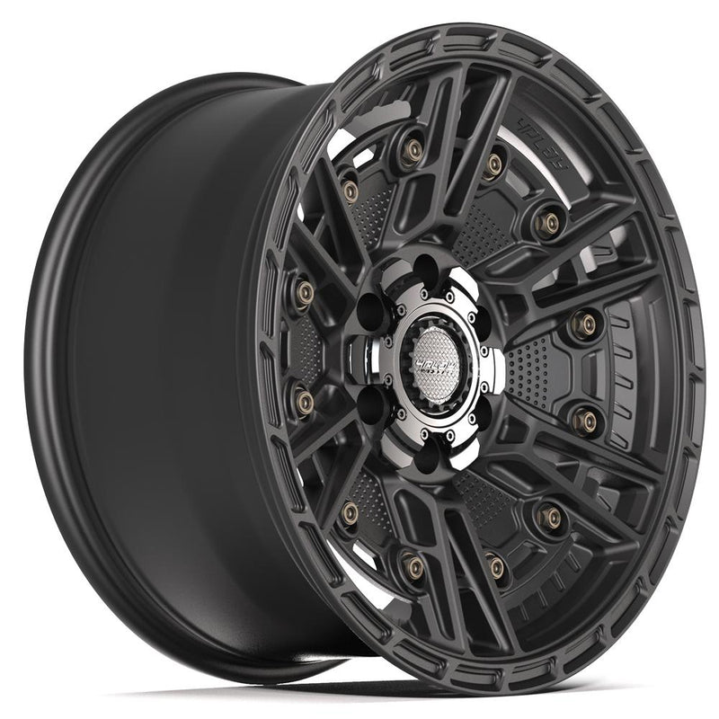 4PLAY 4PS01 18x9 6x135 + 6x139.7 -6et Satin Black Wheel - View 3