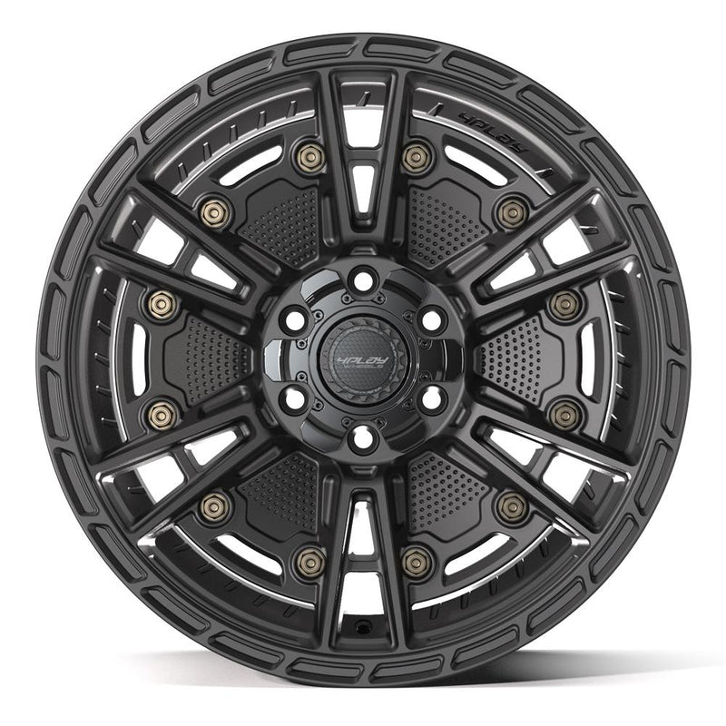 4PLAY 4PS01 20x9 6x135 + 6x139.7 -6et Satin Black Wheel - View 2