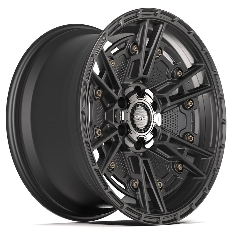4PLAY 4PS01 20x9 6x135 + 6x139.7 -6et Satin Black Wheel - View 3