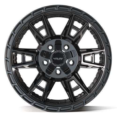 4PLAY 4PS20 17x9 5x127 + 5x139.7 -6et Satin Black Wheel - View 2