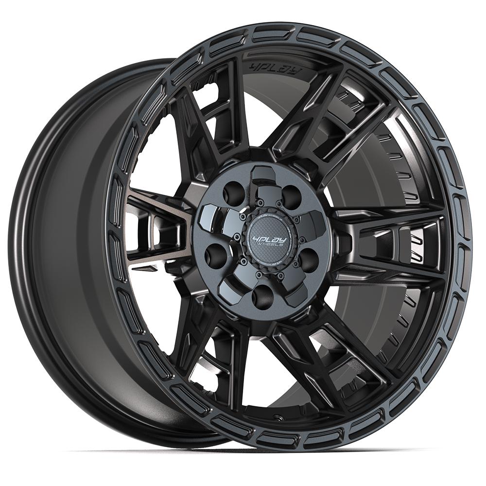 4PLAY 4PS20 17x9 5x127 + 5x139.7 -6et Satin Black Wheel