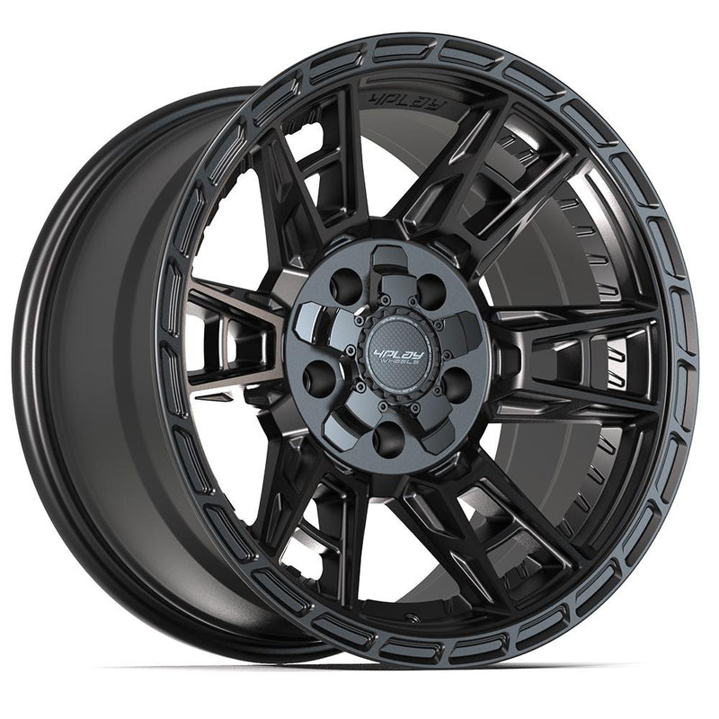 4PLAY 4PS20 17x9 5x127 + 5x139.7 -6et Satin Black Wheel
