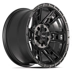 4PLAY 4PS20 17x9 5x127 + 5x139.7 -6et Satin Black Wheel - View 3