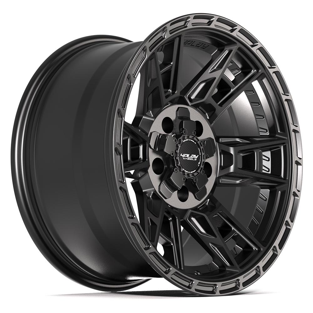 4PLAY 4PS20 17x9 5x127 + 5x139.7 -6et Satin Black Wheel - View 3