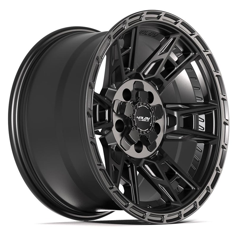 4PLAY 4PS20 17x9 5x127 + 5x139.7 -6et Satin Black Wheel - View 3