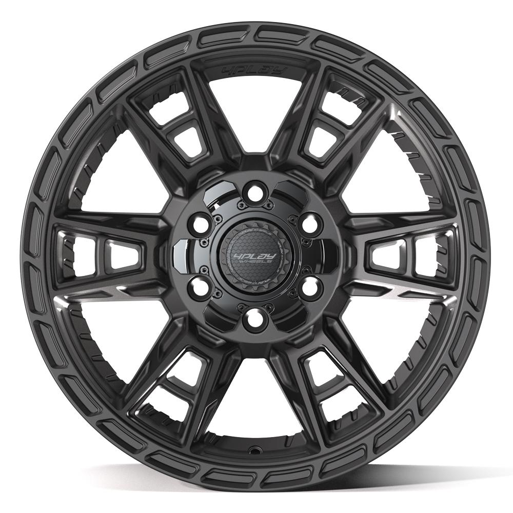 4PLAY 4PS20 17x9 6x135 + 6x139.7 -6et Satin Black Wheel - View 2