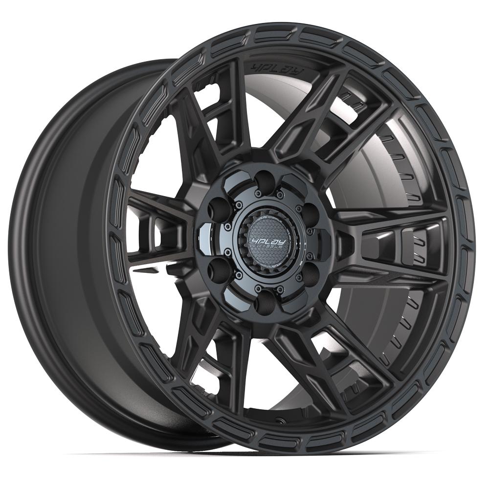 4PLAY 4PS20 17x9 6x135 + 6x139.7 -6et Satin Black Wheel