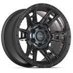 4PLAY 4PS20 17x9 6x135 + 6x139.7 -6et Satin Black Wheel