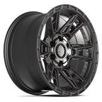 4PLAY 4PS20 17x9 6x135 + 6x139.7 -6et Satin Black Wheel - View 3