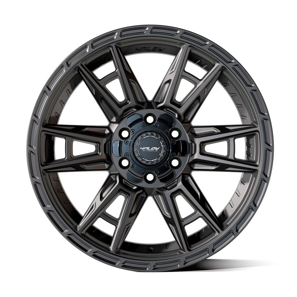 4PLAY 4PS20 18x8 5x112 + 5x114.3 38et Satin Black Wheel - View 2