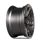 4PLAY 4PS20 18x8 5x112 + 5x114.3 38et Satin Black Wheel - View 3